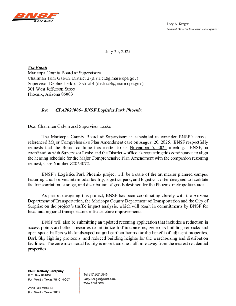 BNSF Continuence